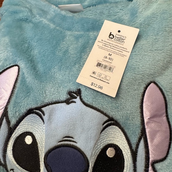 Disney Stitch Fuzzy Blue Pajama Set - Picture 3 of 6